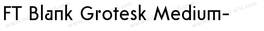 FT Blank Grotesk Medium字体转换